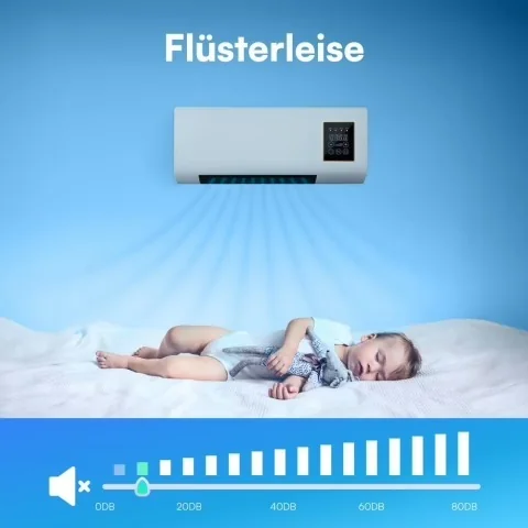 Coolizi flüsterleise Klimaanlage für Schlafzimmer