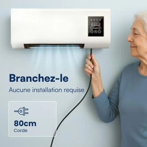Coolizi climatiseur portable branchez-le sans installation requise