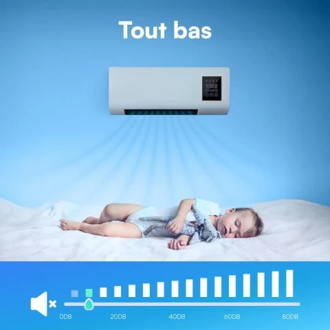 Coolizi climatiseur portable silencieux pour chambre et sommeil confortable